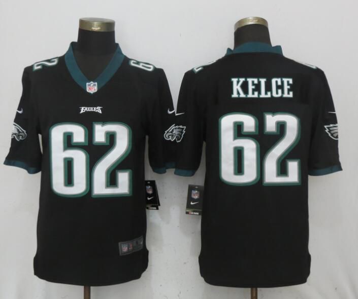 Men Philadelphia Eagles #62 Kelce Black Vapor Untouchable NEW Nike Limited Playey NFL Jerseys